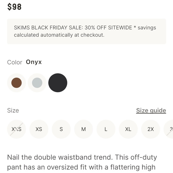 SKIMS Black Track Pants - Picture 4 of 8